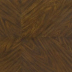 Table à manger Latisha 243,84 cm, finition chêne vieilli - Acme Furniture : Argent brossé à la main, moulures florales, rallonge