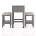 5pc Gardenside Expandable Counter Height Dining Table Set White/Light Gray/Beige - HOMES: Inside + Out