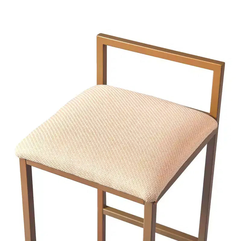 Teamson Home Ensemble de salle à manger Marmo avec plateau en faux marbre et laiton : 3 pièces, style moderne, finition laquée, tabourets rembourrés