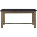 Elmhurst Dining Table Black and Weathered Gray - Finch