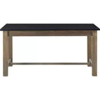 Elmhurst Dining Table Black and Weathered Gray - Finch