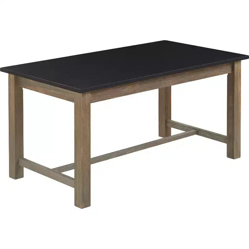 Table à manger Elmhurst noire et gris patiné - Finch