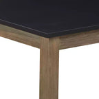 Table à manger Elmhurst noire et gris patiné - Finch