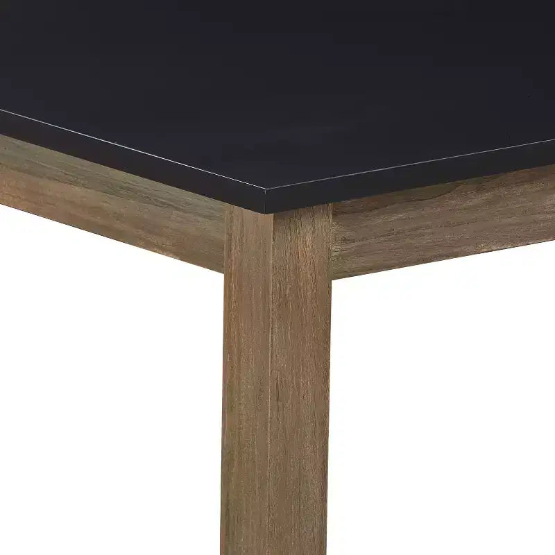 Table à manger Elmhurst noire et gris patiné - Finch