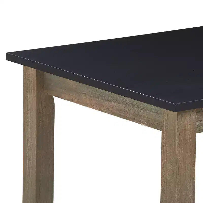Table à manger Elmhurst noire et gris patiné - Finch