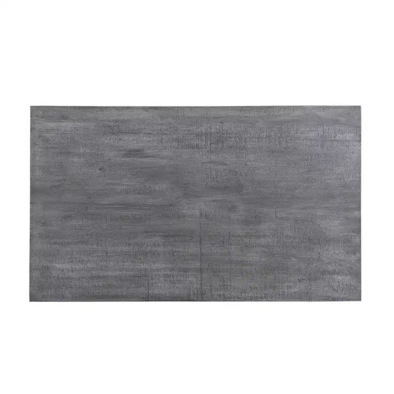 Table à manger en bois de manguier Raven 71 po gris/or - Timbergirl