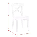 Ensemble de salle à manger 5 pièces ronde Keaton hauteur standard avec 4 chaises Beach - Picket House Furnishings : design rustique à piédestal
