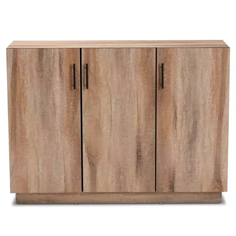 Buffet de salle à manger à 3 portes en chêne Patton Wood - Baxton Studio