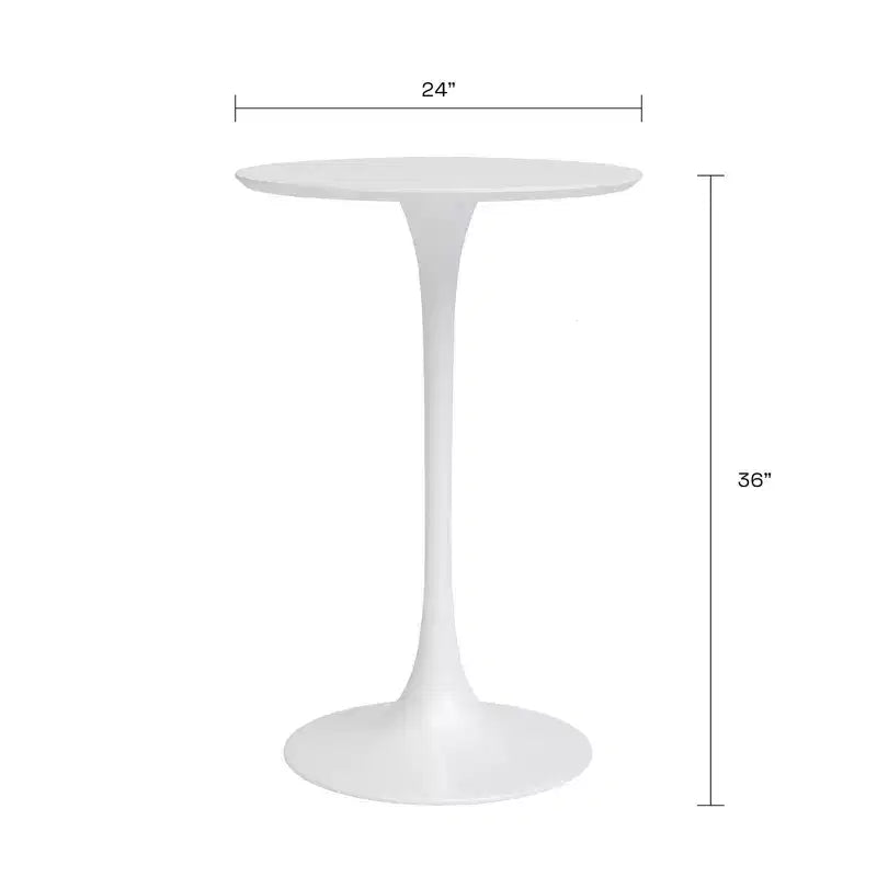 Table à hauteur de comptoir Kurv Cafe blanche - Jamesdar