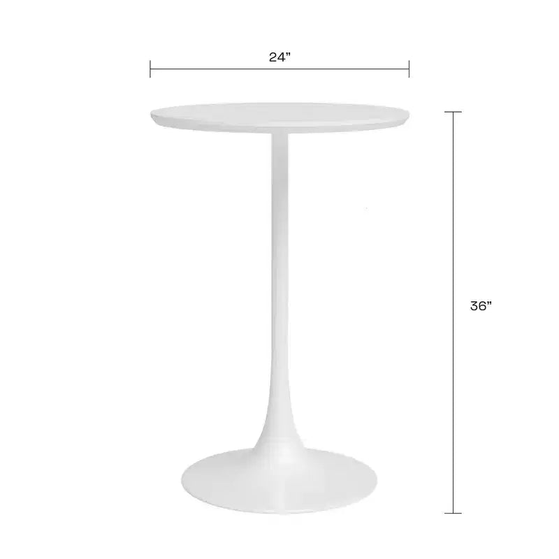 Table à hauteur de comptoir Kurv Cafe blanche - Jamesdar