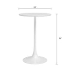 Table à hauteur de comptoir Kurv Cafe blanche - Jamesdar