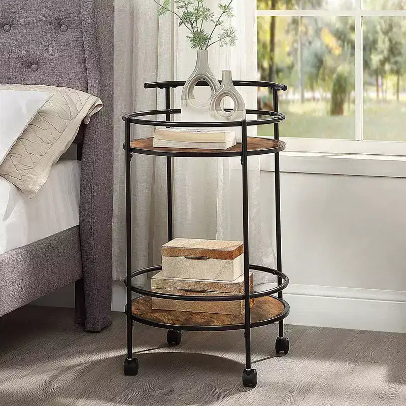 Dessertes de service Charlie Designs2Go Breighton Home en bois de grange/noir