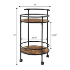 Dessertes de service Charlie Designs2Go Breighton Home en bois de grange/noir