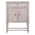 Acme Furniture Wynsor Wine Rack Vintage Bone White Finish