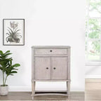Meuble bar Wynsor d'Acme Furniture, finition blanc cassé vieilli