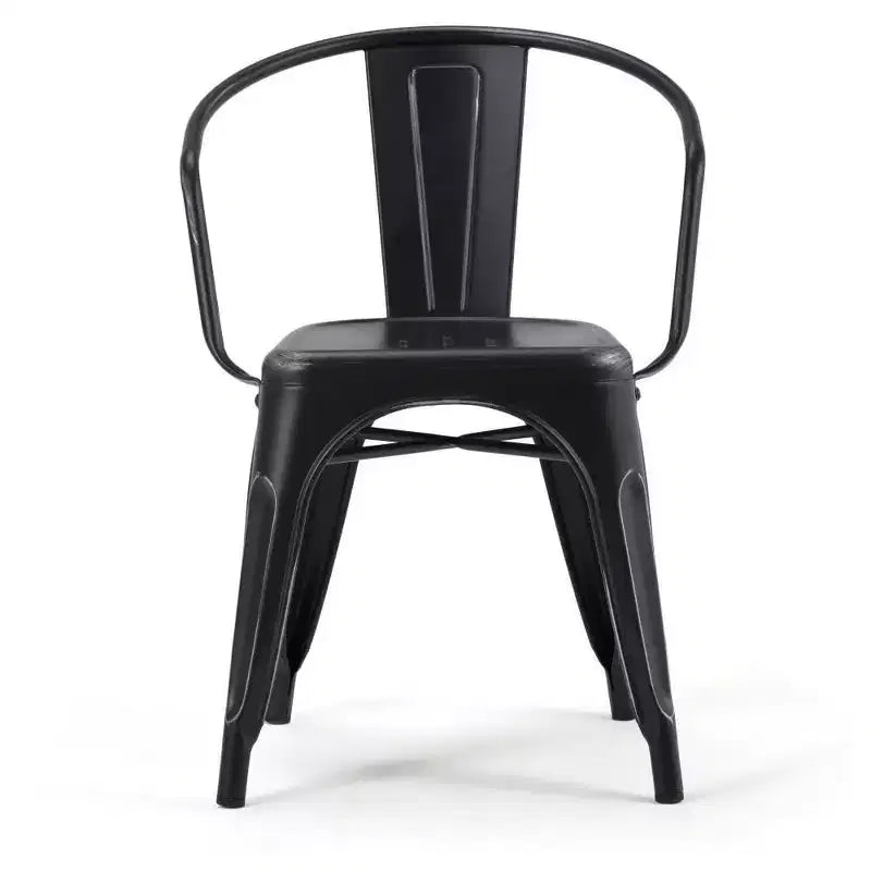 Ensemble de salle à manger 5 pièces Elisse Moreno de WyndenHall, noir et argent vieilli