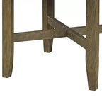 Table à manger Karsen 52 po en marbre et chêne rustique – Acme Furniture