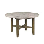 Table à manger Karsen 52 po en marbre et chêne rustique – Acme Furniture
