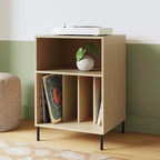 Meuble Support Tourne-Disque en Métal et Bois Naturel - Room Essentials™