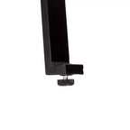 Table de bar en acier de 41,25 po avec plateau en bois d'orme massif noir - Glitzhome : Style pub, bistrot moderne, 2 places