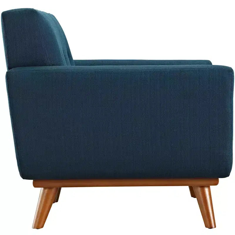 Fauteuil et pouf Engage 2 pièces Azure - Modway : Ensemble de sièges rembourrés confortables, montage sans outils