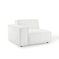 Restore Right Arm Sectional Sofa Chair White - Modway: Upholstered, Minimalist Design, 440 lbs Capacity
