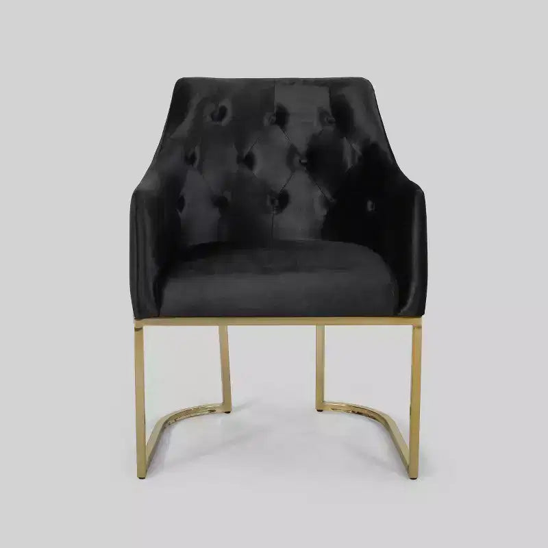 Fauteuil d'appoint capitonné moderne McDonough noir - Christopher Knight Home