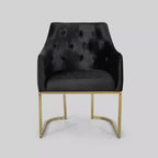 Fauteuil d'appoint capitonné moderne McDonough noir - Christopher Knight Home