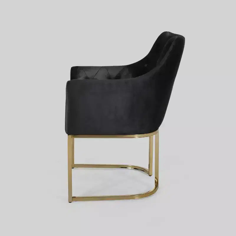 Fauteuil d'appoint capitonné moderne McDonough noir - Christopher Knight Home