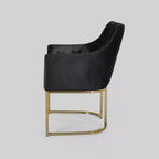 Fauteuil d'appoint capitonné moderne McDonough noir - Christopher Knight Home