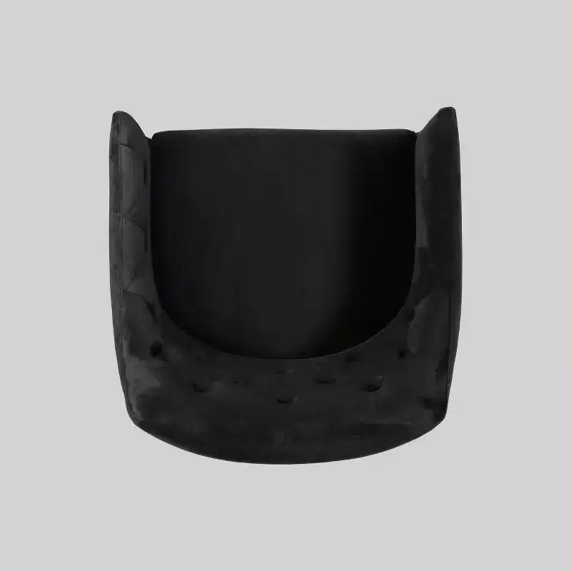 Fauteuil d'appoint capitonné moderne McDonough noir - Christopher Knight Home