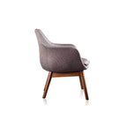Fauteuil d'appoint en sergé Cronkite gris - Manhattan Comfort