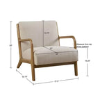 Fauteuil Novak Ink+Ivy crème