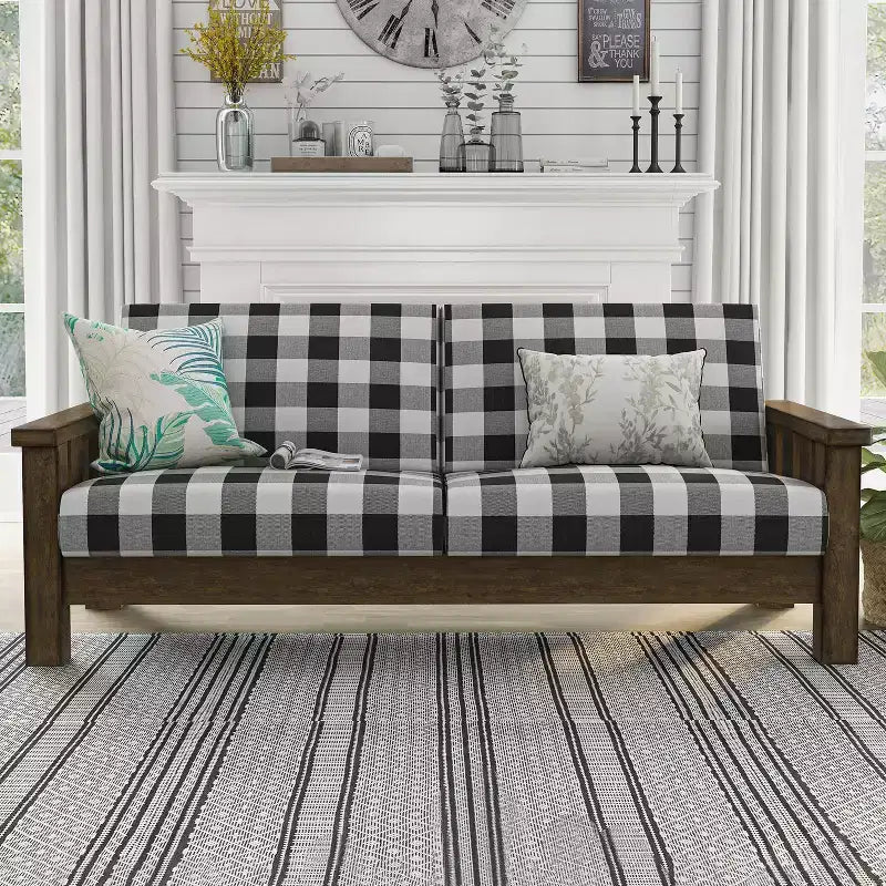 Canapé rustique Jovie Gingham - HOMES: Inside + Out