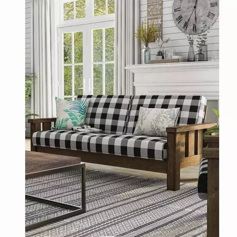 Canapé rustique Jovie Gingham - HOMES: Inside + Out