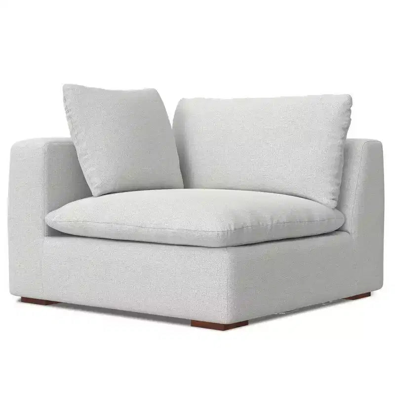 WyndenHall Marlee Canapé d'angle et ottoman gris nuage