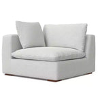 WyndenHall Marlee Canapé d'angle et ottoman gris nuage