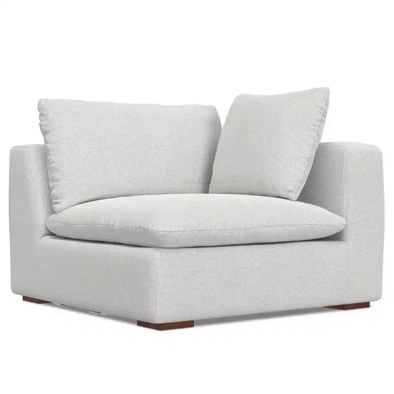 WyndenHall Marlee Canapé d'angle et ottoman gris nuage