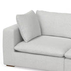 WyndenHall Marlee Canapé d'angle et ottoman gris nuage