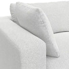 WyndenHall Marlee Canapé d'angle et ottoman gris nuage