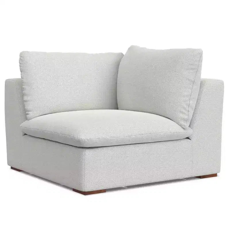 WyndenHall Marlee Canapé d'angle et ottoman gris nuage