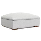WyndenHall Marlee Canapé d'angle et ottoman gris nuage