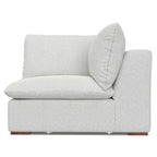 WyndenHall Marlee Canapé d'angle et ottoman gris nuage
