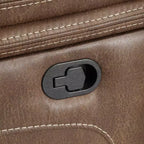 Canapés d'angle inclinables manuels 6 pièces Lehi Cocoa Brown Steve Silver Co. : Similicuir, Port USB, Rangement