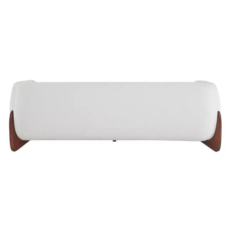 Canapé 3 places Christopher Knight Home Mia en tissu bouclé, 210 cm, beige