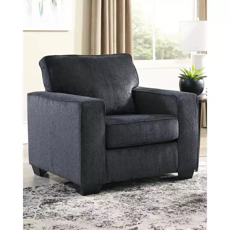 Altari Accent Chair Slate: Contemporary Plush Upholstery, No Assembly - Signature Design by Ashley