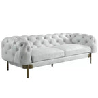 Ragle 96" Sofas Vintage White Top Grain Leather - Acme Furniture