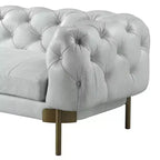 Canapés Ragle 96" en cuir pleine fleur blanc vieilli - Acme Furniture