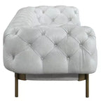 Canapés Ragle 96" en cuir pleine fleur blanc vieilli - Acme Furniture