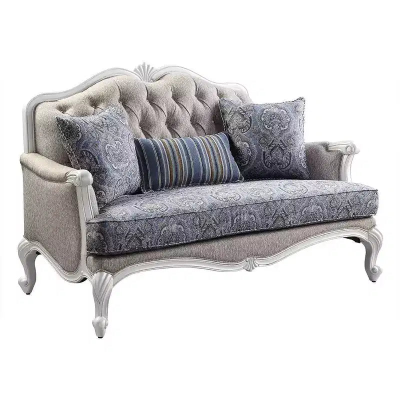 Canapé Ciddrenar Acme Furniture, finition blanche